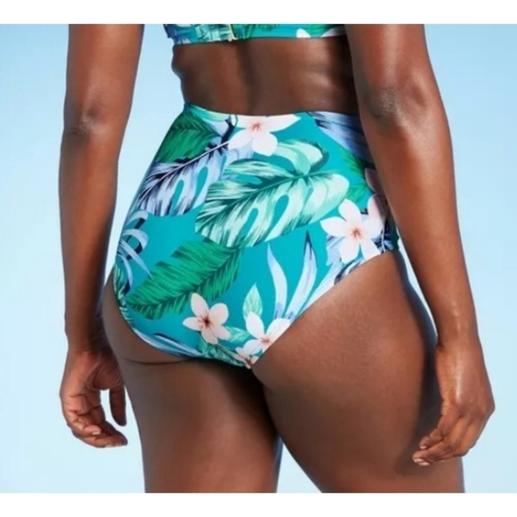 Kona Sol sash tie high waist bikini bottoms Size XL - Picture 2 of 12